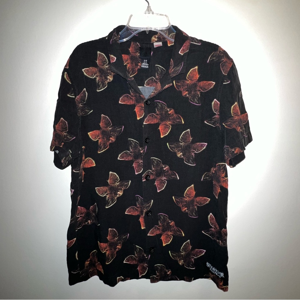Stranger things button up shirt